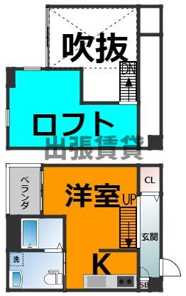 仲介手数料0円！エスポワールOSUGIの間取り