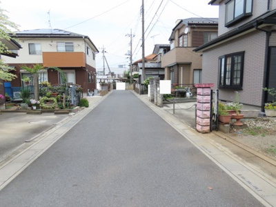 【前面道路含む現地写真】 | 鶴ヶ島市下新田売地