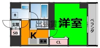 仲介手数料0円！！レジデンシア泉Ⅰの間取り