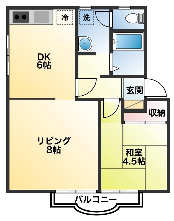 家族とシェアハピの間取り