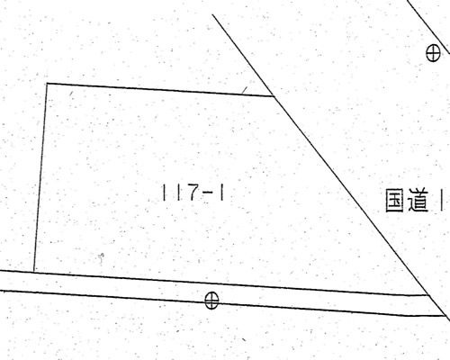 丹波市山南町野坂の売地の外観