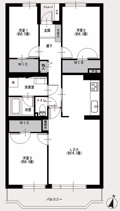 ◆価格改定◆リノベーション済み◆弥生台 中古マンション 2780万円の間取り
