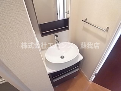 【独立洗面台】 | リブリ・パーシモン | 独立洗面台、小物を置くことができて便利です