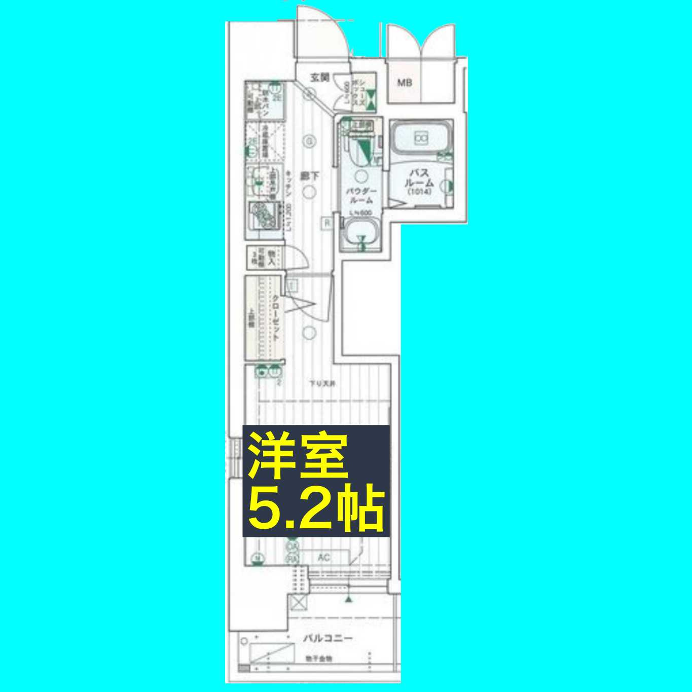 エステムコート名古屋泉プラチナムゲートの間取り