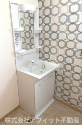 【洗面所】 | グレース曙C棟 | 洗髪洗面化粧台