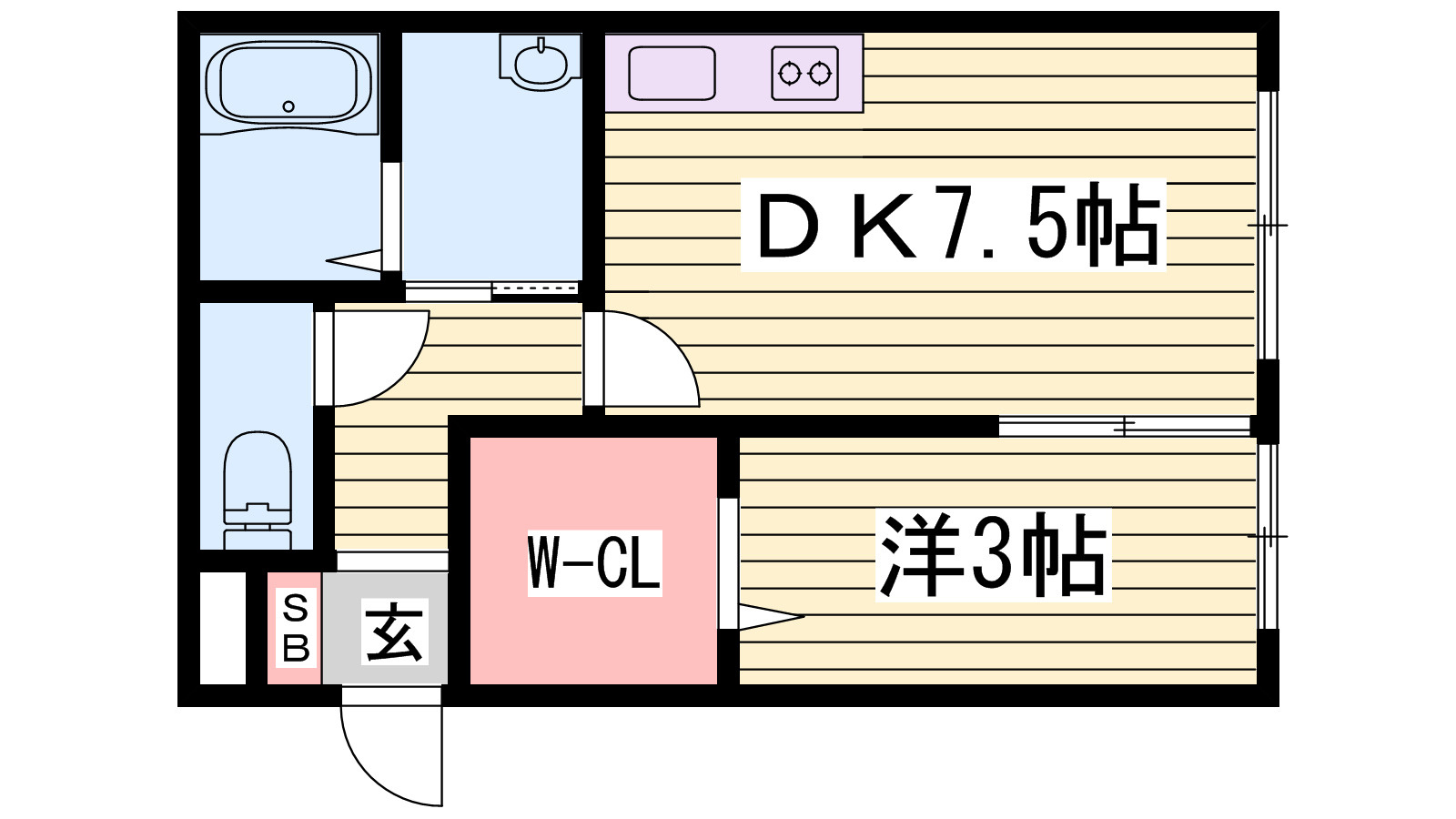 ララしらはまの間取り