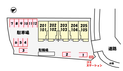 【区画図】 | プリムローズ　Ｋ