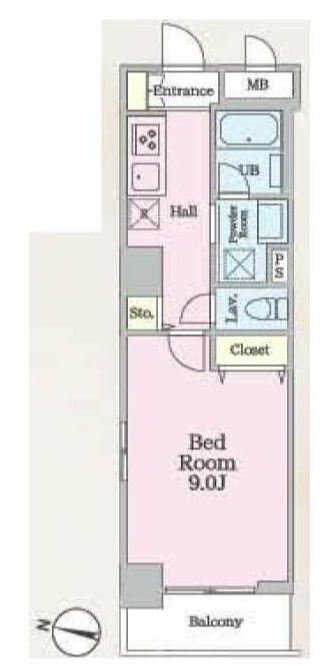 アロー東海神　３７番館の間取り