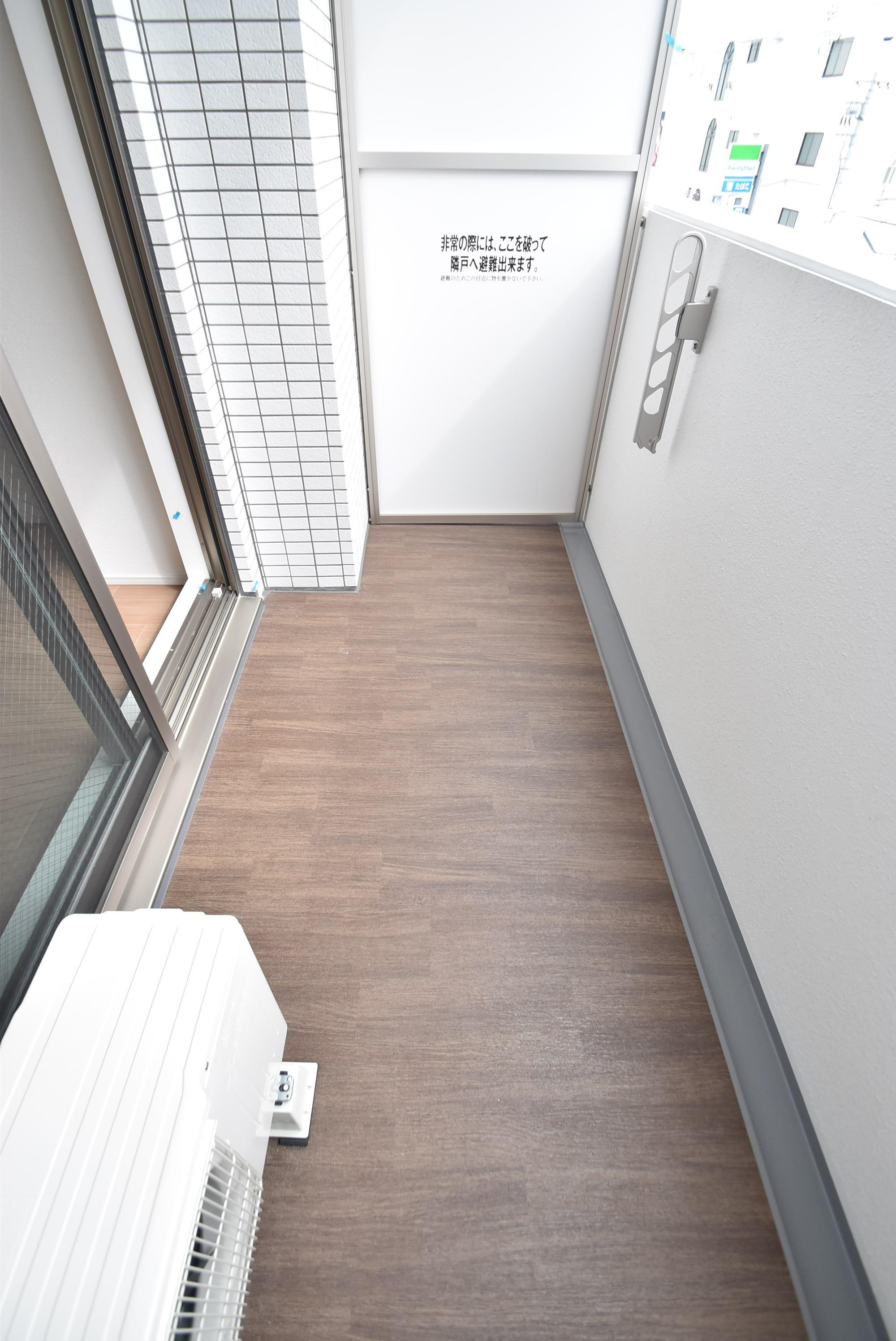 大阪市城東区鴫野西５丁目の賃貸マンションのバルコニー