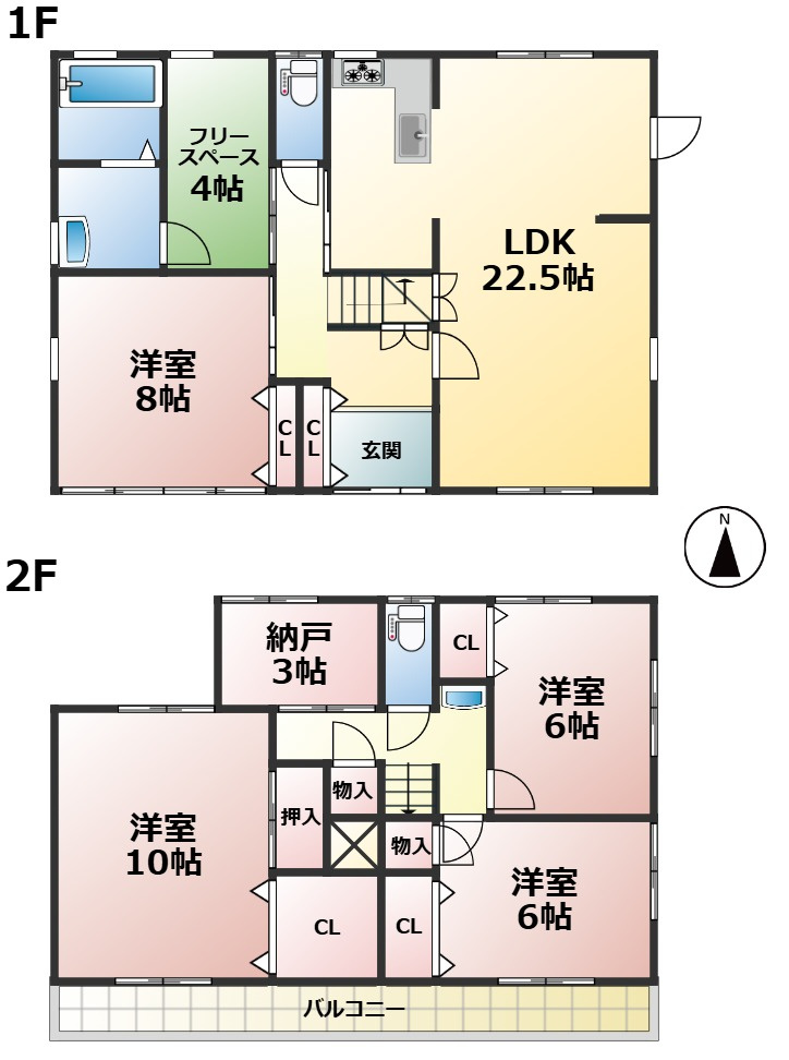 高島市新旭町旭中古戸建の間取り