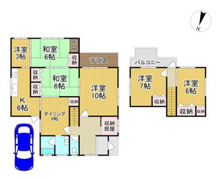 【間取り】 | 川西市水明台3丁目5の27　中古一戸建て