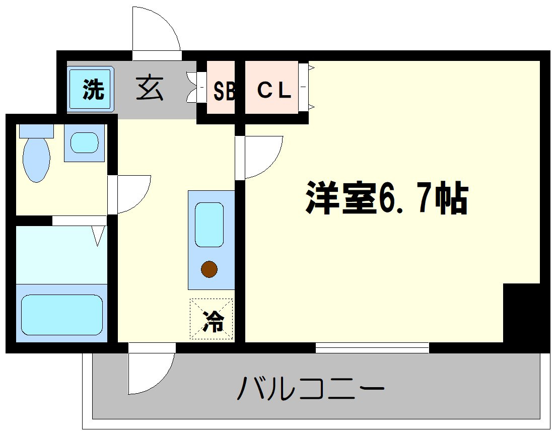 ドミール桜川Ⅱの間取り