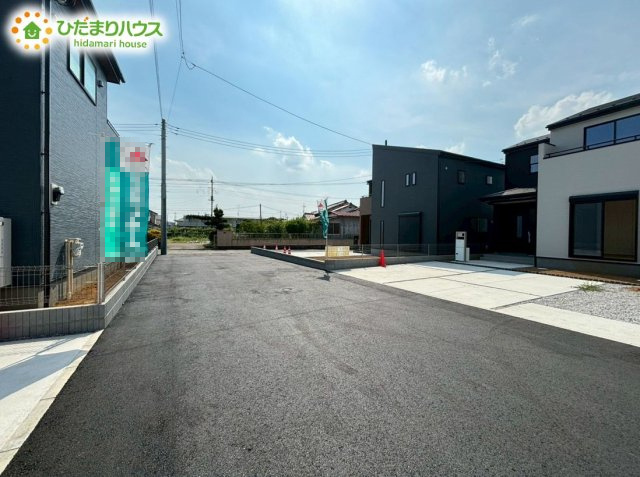 行田市長野3丁目　新築一戸建て　リーブルガーデン　02の前面道路含む現地写真|閑静な住宅街！