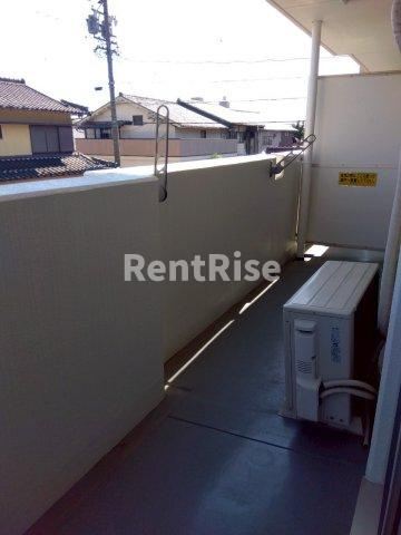 ハイツオレンジAのバルコニー