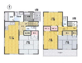 小田原市成田　中古戸建の間取り