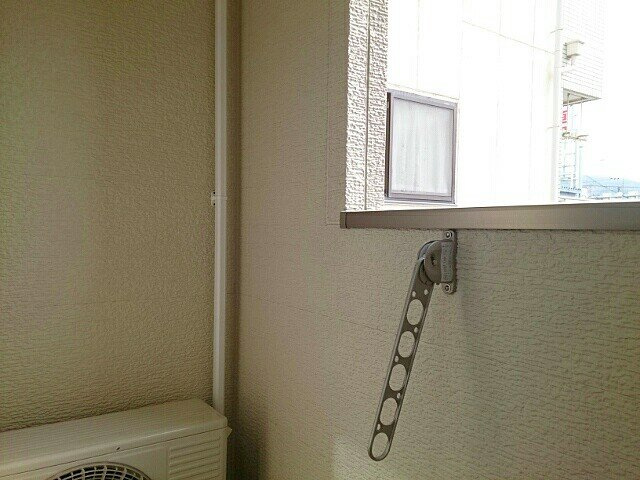 プランドール高安のバルコニー