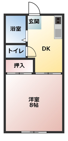 【間取り】 | コーポK太田 | ＜コーポK太田＞