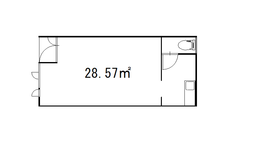 昭和中央3-2-4貸店舗の間取り