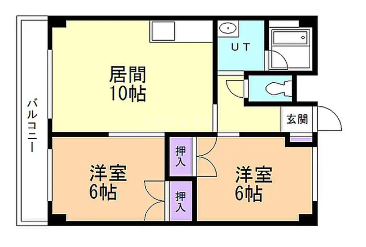 北海道千歳市桂木5丁目　一棟売マンション　利回り9.5％の間取り
