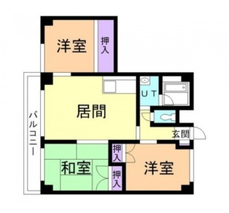 北海道千歳市桂木5丁目　一棟売マンション　利回り9.5％の間取り