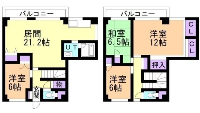 北海道千歳市桂木5丁目　一棟売マンション　利回り9.5％の間取り