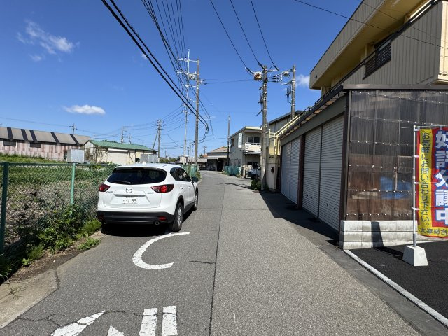 松戸市河原塚新築戸建（河原塚第12）の前面道路含む現地写真|南側前面道路・幅員約5.4ｍ