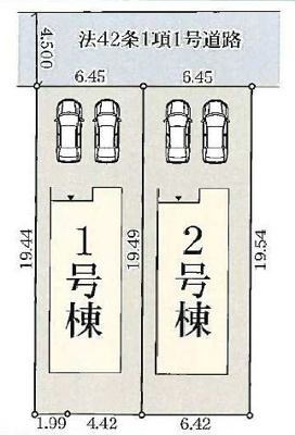 【区画図】 | 池田市旭丘3丁目新築戸建