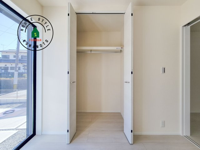 合志市須屋第12-2棟（1号棟）の収納|収納には困りません。