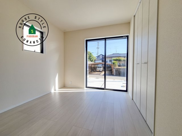 合志市須屋第12-2棟（1号棟）の和室|将来的に、琉球畳を引きまして和室風にすることも可能です。