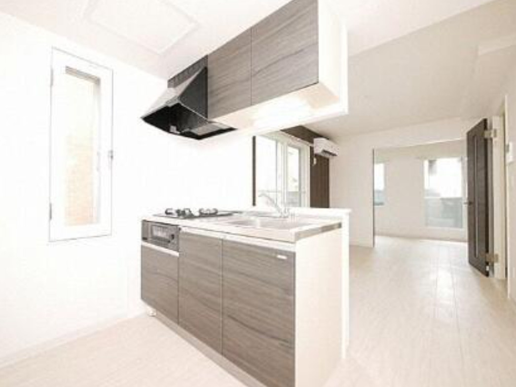 札幌市中央区南二十二条西8丁目　一棟マンション　築4年のキッチン