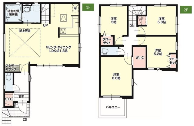 エルデ名古屋市緑区鳥澄2期　全2棟　新築戸建の間取り
