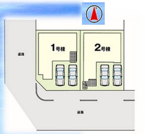 エルデ名古屋市緑区鳥澄2期　全2棟　新築戸建の区画図