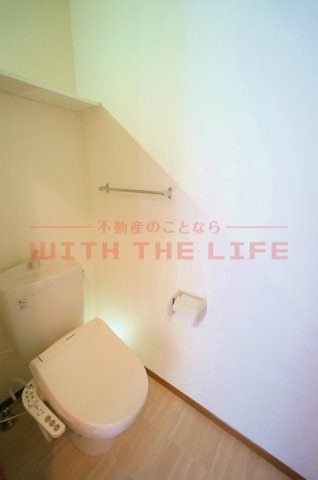 メルベーユ・ドミール【10，000円キャッシュバック対象物件】のトイレ|シンプルで使いやすいトイレです