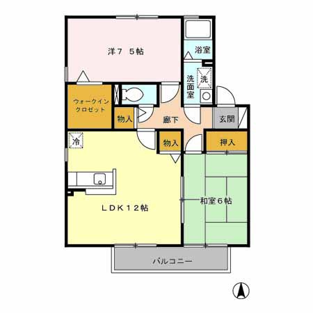 メルベーユ・ドミール【10，000円キャッシュバック対象物件】の間取り