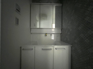 海まで徒歩12分！緑豊かな高台にある新築住宅の独立洗面台