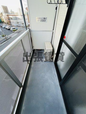 家具家電付き！レオパレスアビタシオンⅡのバルコニー