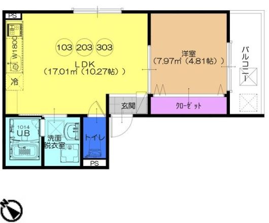 【間取り】 | F+style羽衣2号館