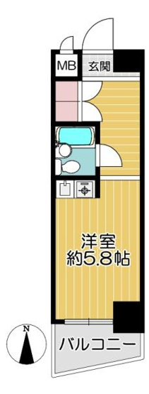 【間取り】 | 朝日プラザ都島2