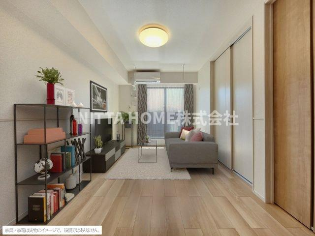 ハーモニー福知山　Ｄ棟の居間・リビング|【イメージ写真】11.1帖のリビングルーム★