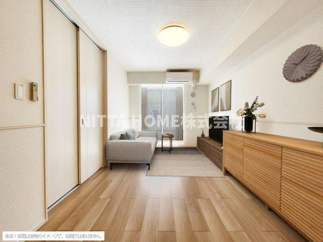 ハーモニー福知山　Ｄ棟の居間・リビング|【イメージ写真】12.2帖のリビングルーム★