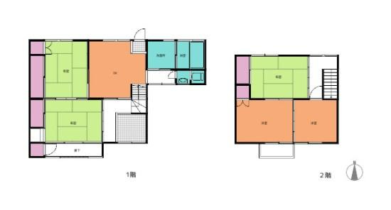 和歌山市栄谷　中古戸建の間取り