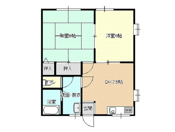 【間取り】 | ハイツリバーヒルズ