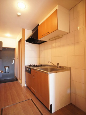 【キッチン】 | ルミエールＭ | システムキッチン2口ガスコンロ付です♪