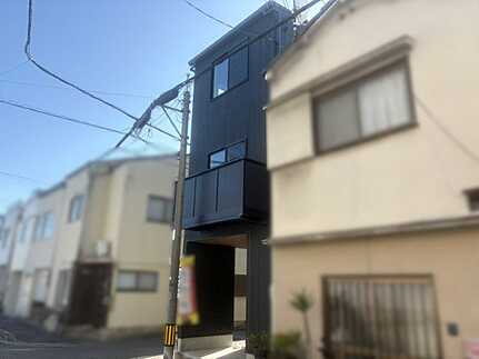 広島市中区江波栄町の前面道路含む現地写真