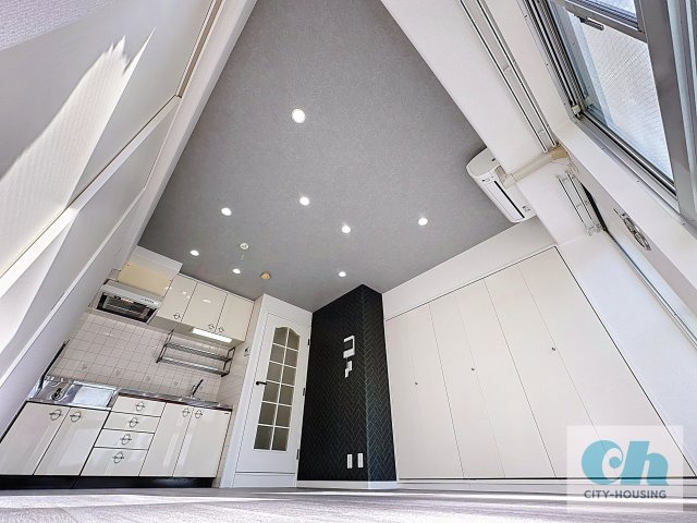 スカイライフハイツ 302号室の居間・リビング