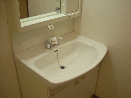 ロイヤルヴェール山下の洗面所|広い洗面スペース