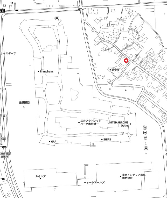 木更津市牛込　土地（金田BT、袖ヶ浦駅まで平坦）の地図
