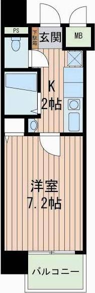 マインズコム新北野の間取り