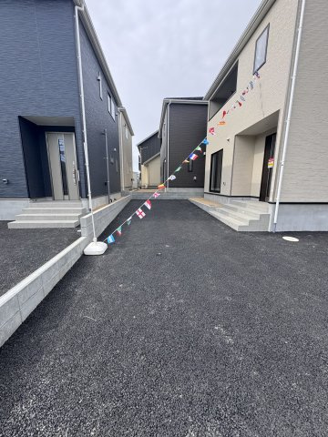 【新築戸建】　いわき市常磐西郷町第9　ラスト1棟の駐車場|２号棟写真　カースペースです。　3台駐車可能（車種による）