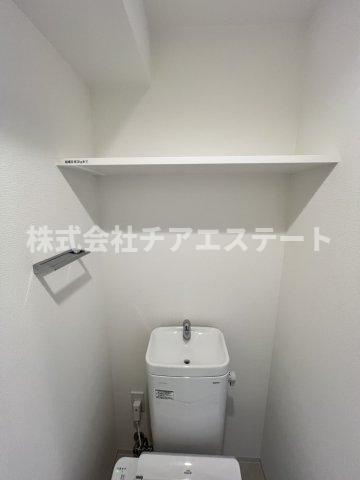 【トイレ】 | アイルプレミアム月島 | 清潔感のあるトイレです
